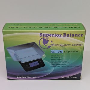 Accurate 200g x 0.01g digital scale with backlit display and protective tray — compact, durable, and easy to use.