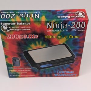 The Superior Balance Ninja-200 offers precision performance in a sleek, portable design. With a 200-gram capacity and 0.01g accuracy, it’s ideal for weighing herbs, jewelry, or other fine materials. The illuminated digital display ensures easy readability, while the protective flip cover keeps the scale safe during transport. Compact, reliable, and built for everyday use, the Ninja-200 combines accuracy with convenience.