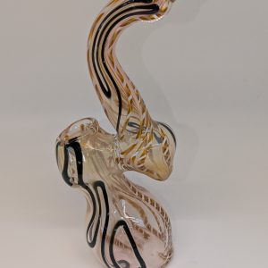 Experience smooth, clean hits with this hand-blown glass bubbler. Each piece is one-of-a-kind, featuring vibrant colors and a design that blends artistry with functionality.