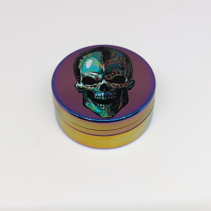Grind in style with this skull themed herb grinder.