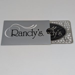 This multi-textured flat grinder card is a discreet, wallet-size accessory with four distinct grinding surfaces for a customized result.
